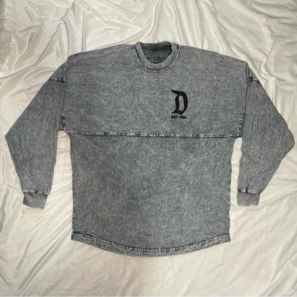 Disney Parks Disneyland Resort Puff Print Gray Spirit Jersey Unisex Adult Sz S